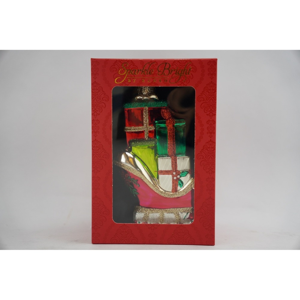 Sparkle Bright by Radko Sleigh Full of Gifts Christmas Ornament 2025